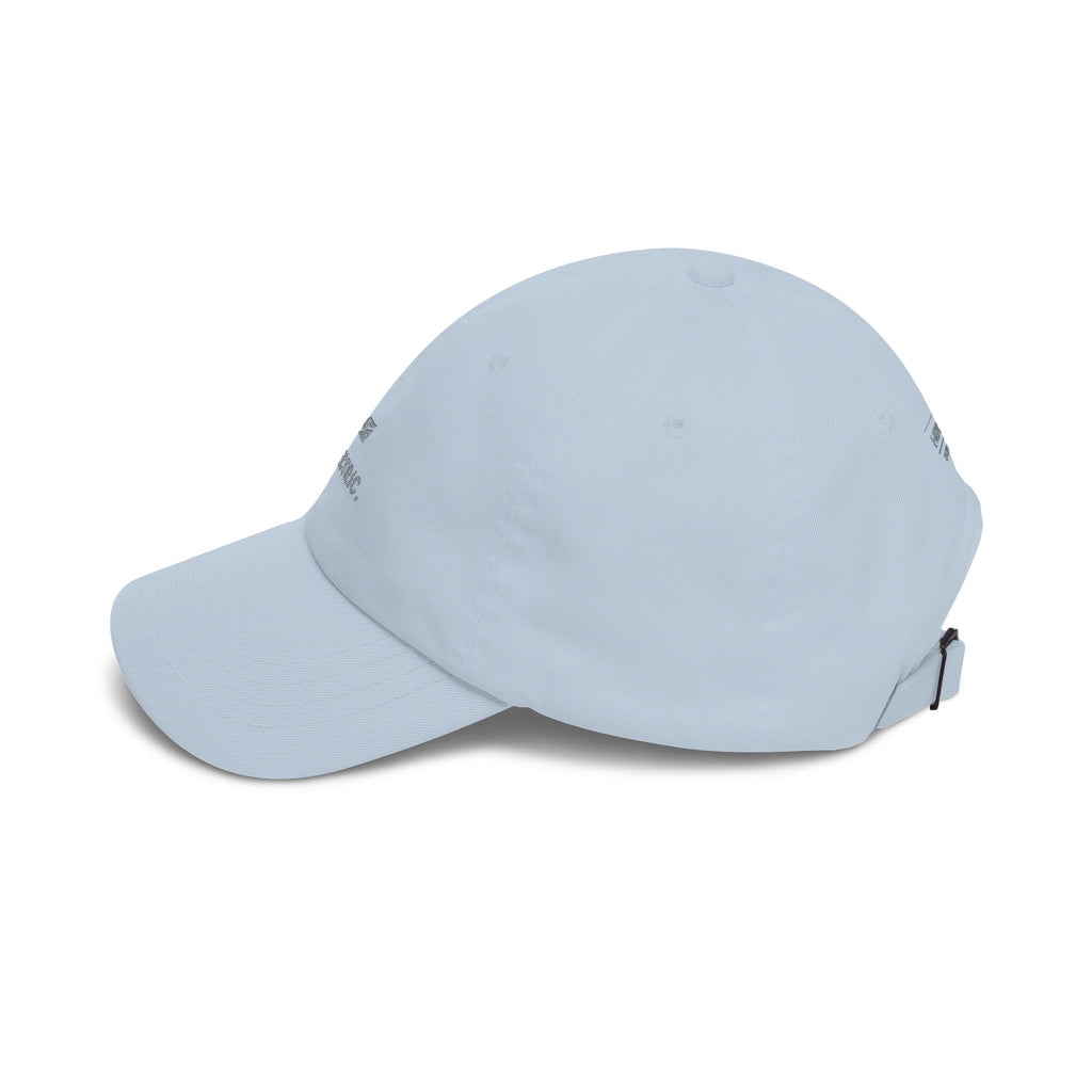 Electric. Embroidered Dad Cap — Minimalist White Baseball Hat