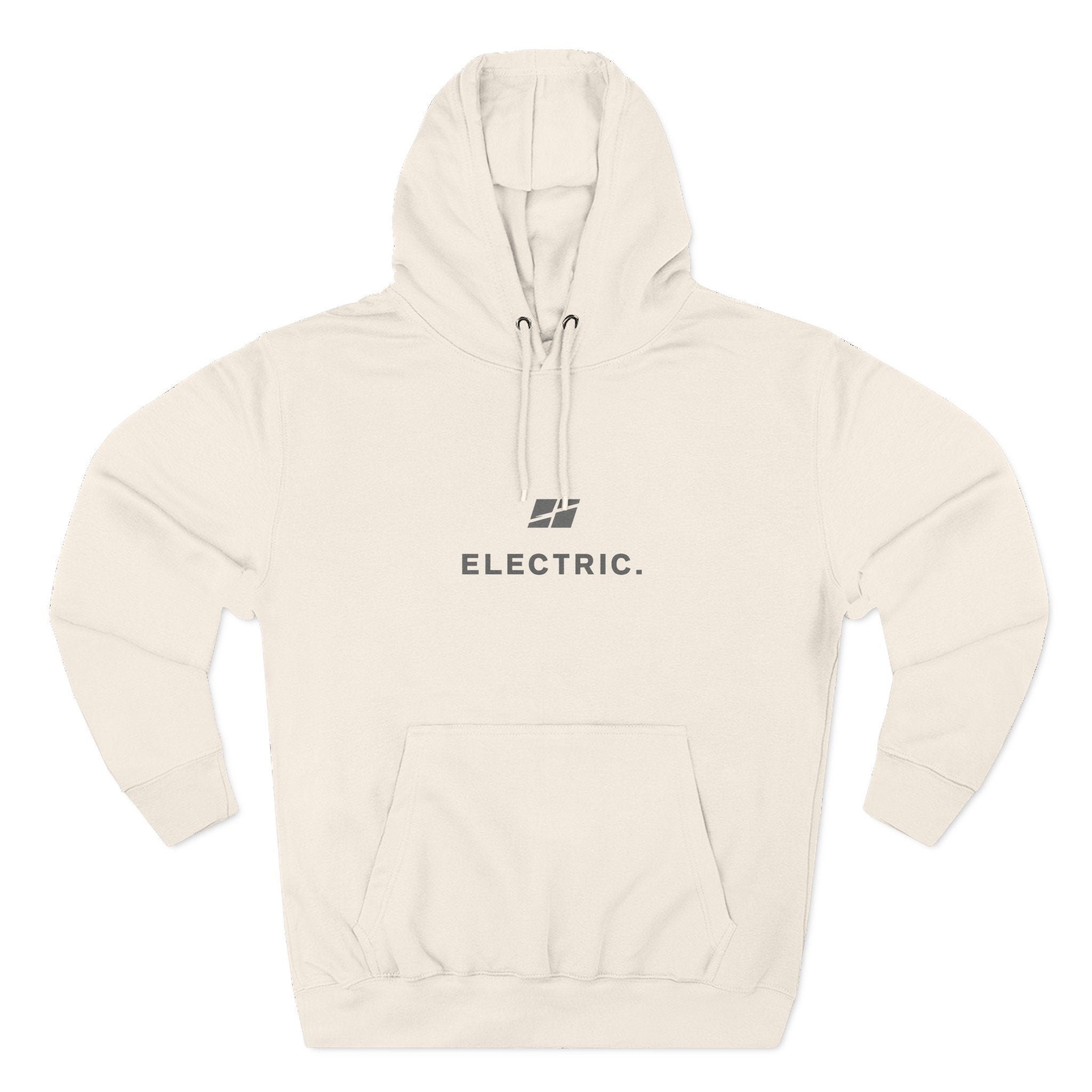 Electric Hoodie — Minimal E‑Moto Division Fleece Hoodie (No Bikes)