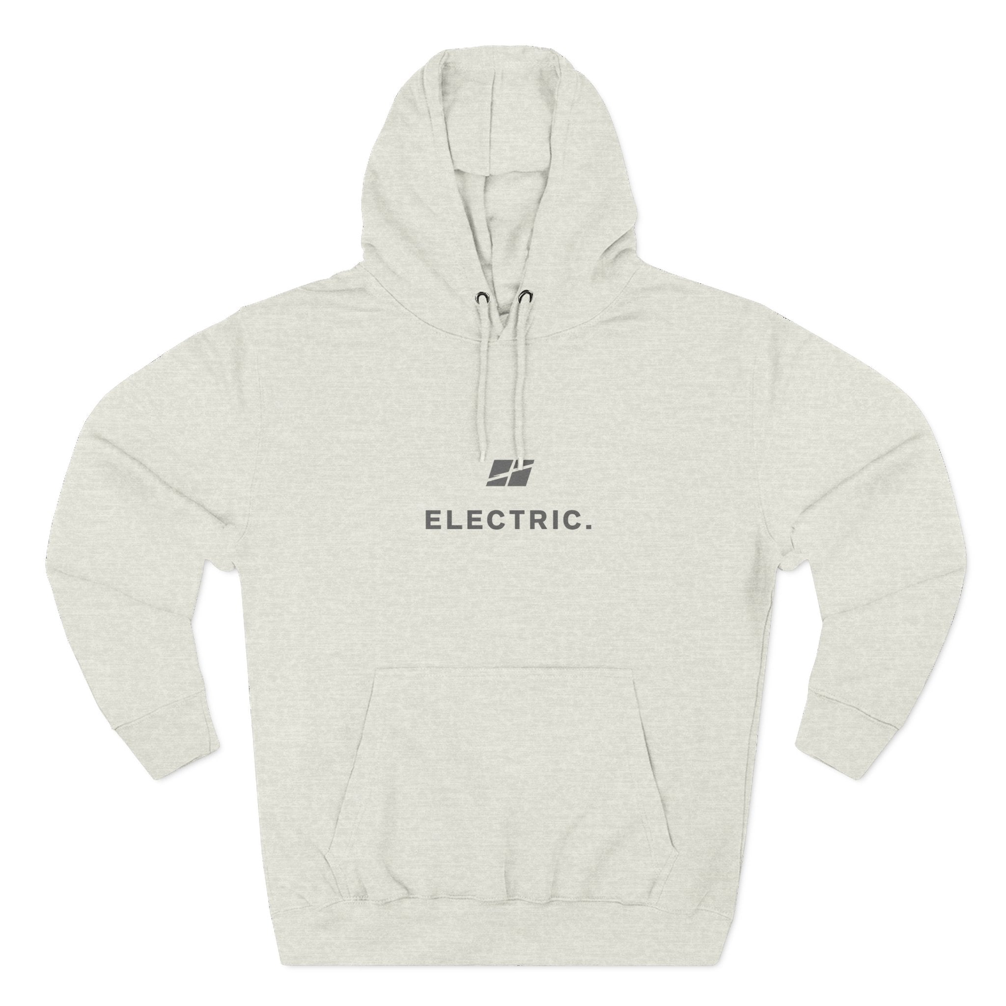 Electric Hoodie — Minimal E‑Moto Division Fleece Hoodie (No Bikes)