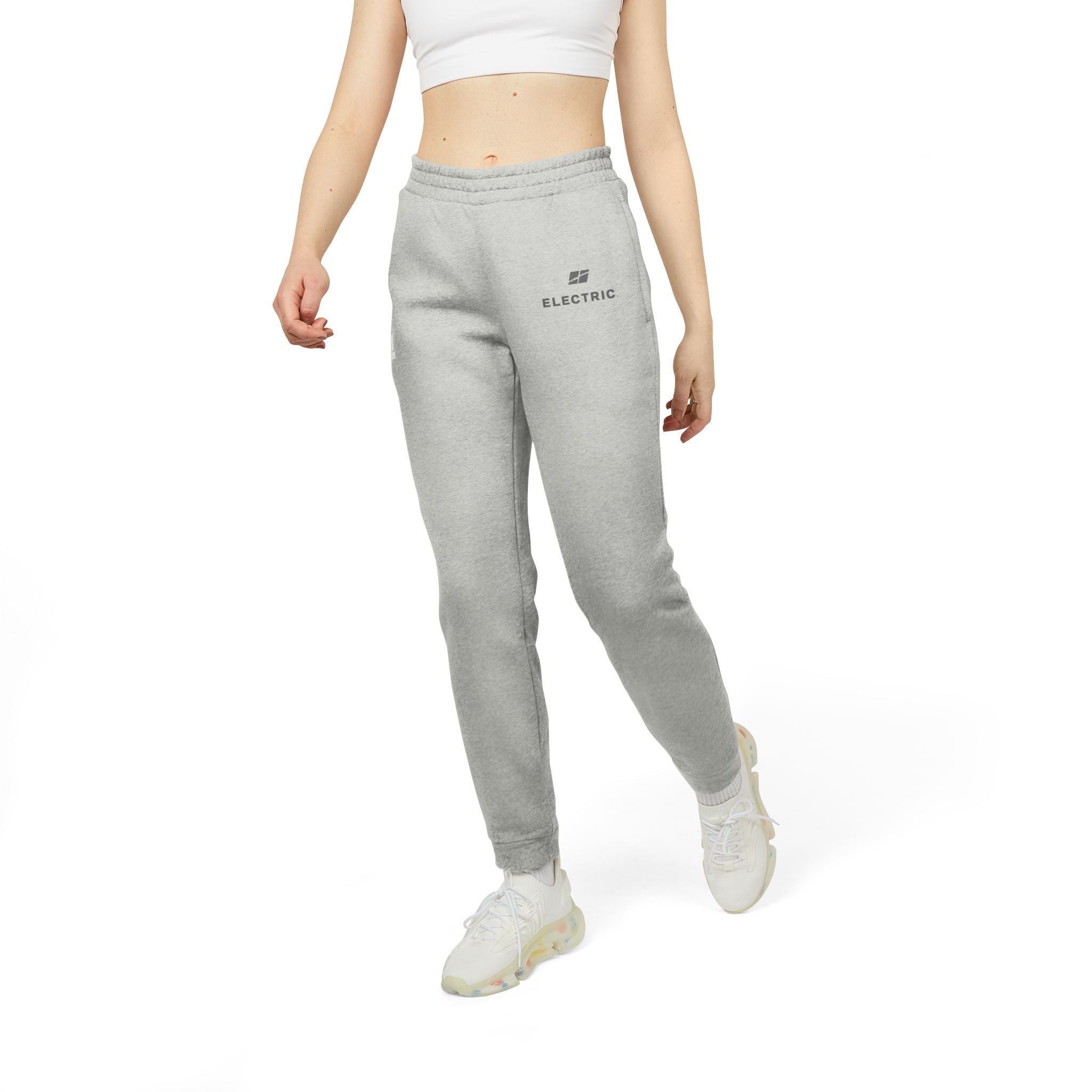 Grey Adidas Electric Joggers — Casual Athletic Sweatpants