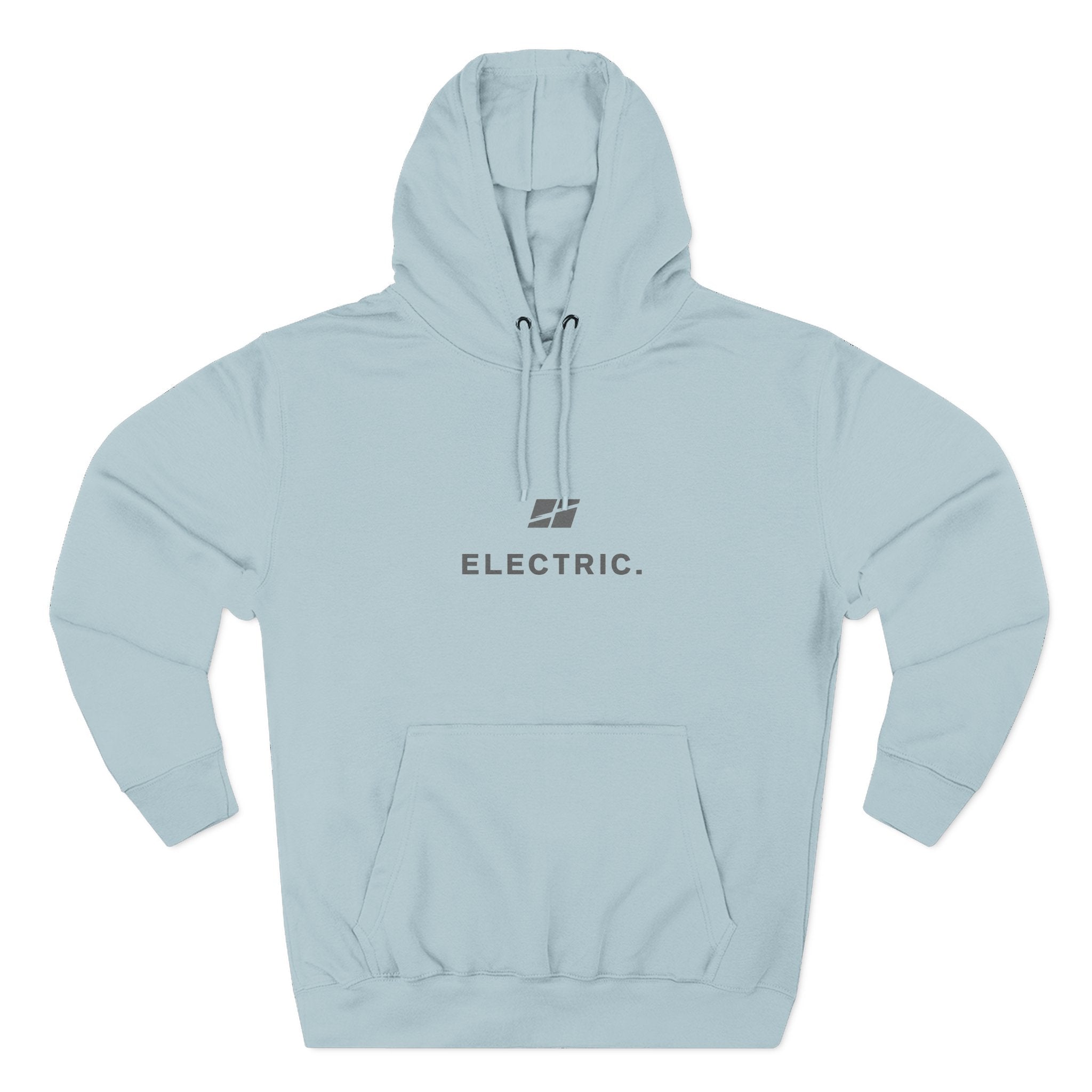 Electric Hoodie — Minimal E‑Moto Division Fleece Hoodie (No Bikes)
