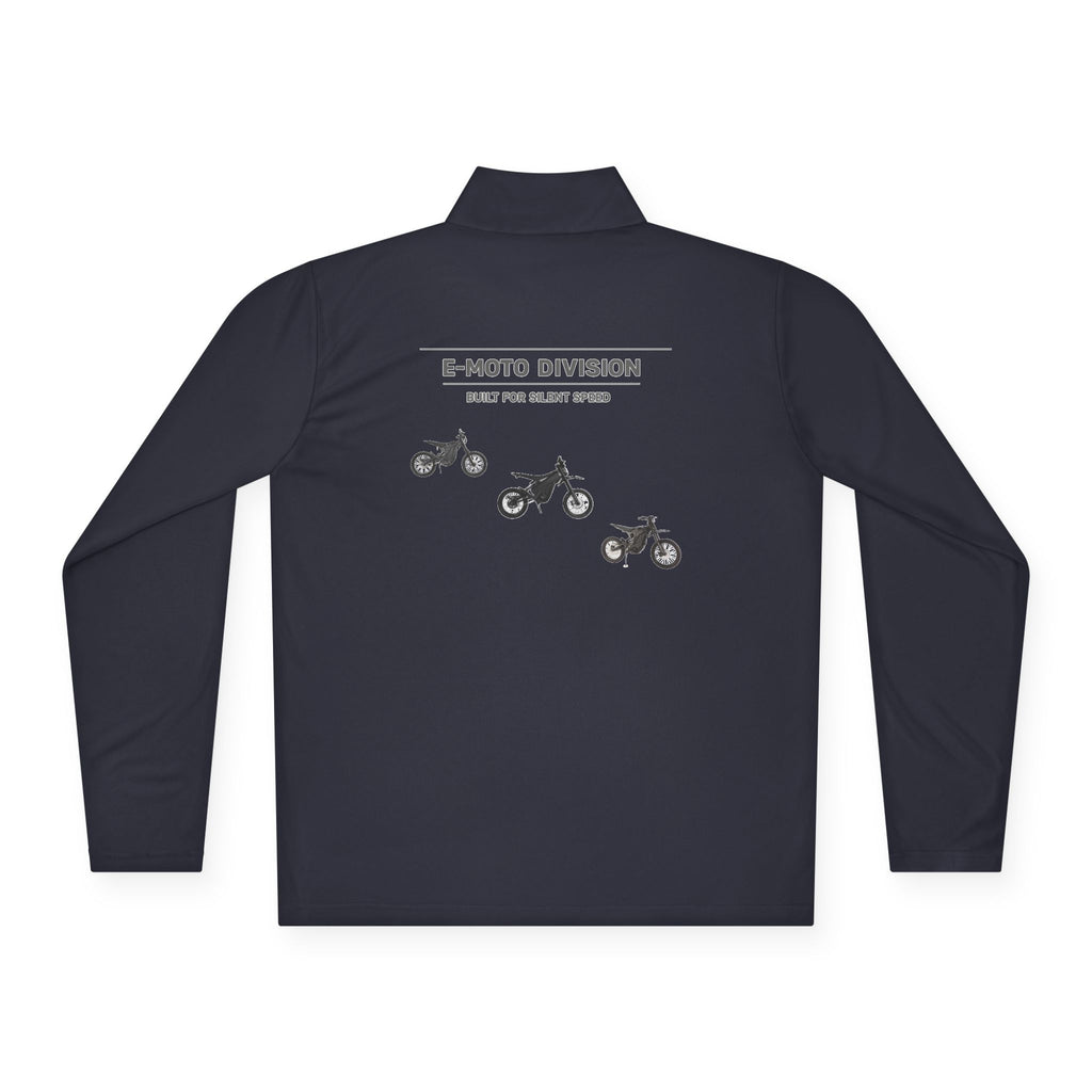 Quarter-Zip Pullover — E-Moto Division Graphic