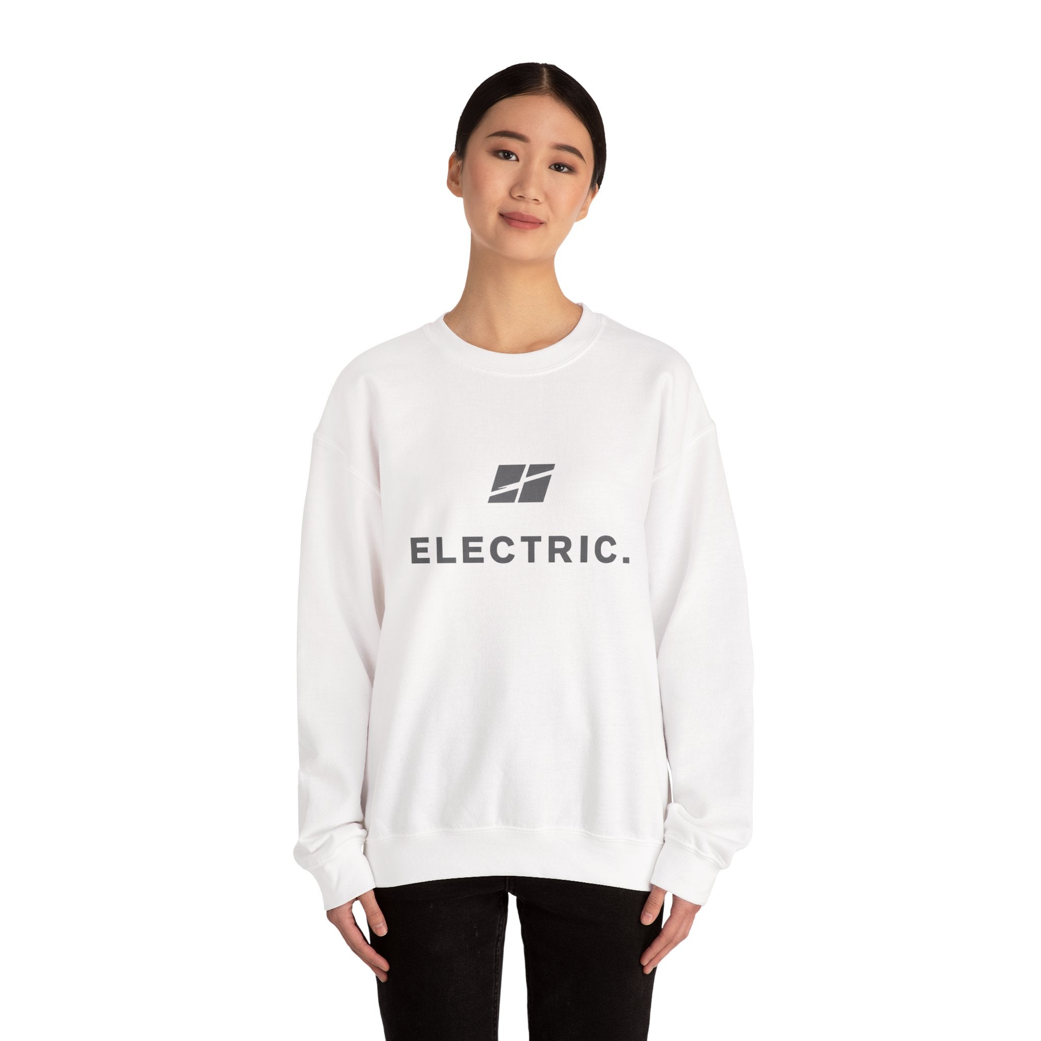 Electric E-Moto Crewneck Sweatshirt — E-Moto Division Graphic