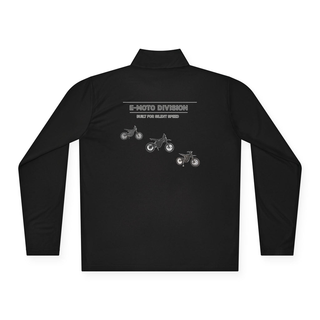 Quarter-Zip Pullover — E-Moto Division Graphic