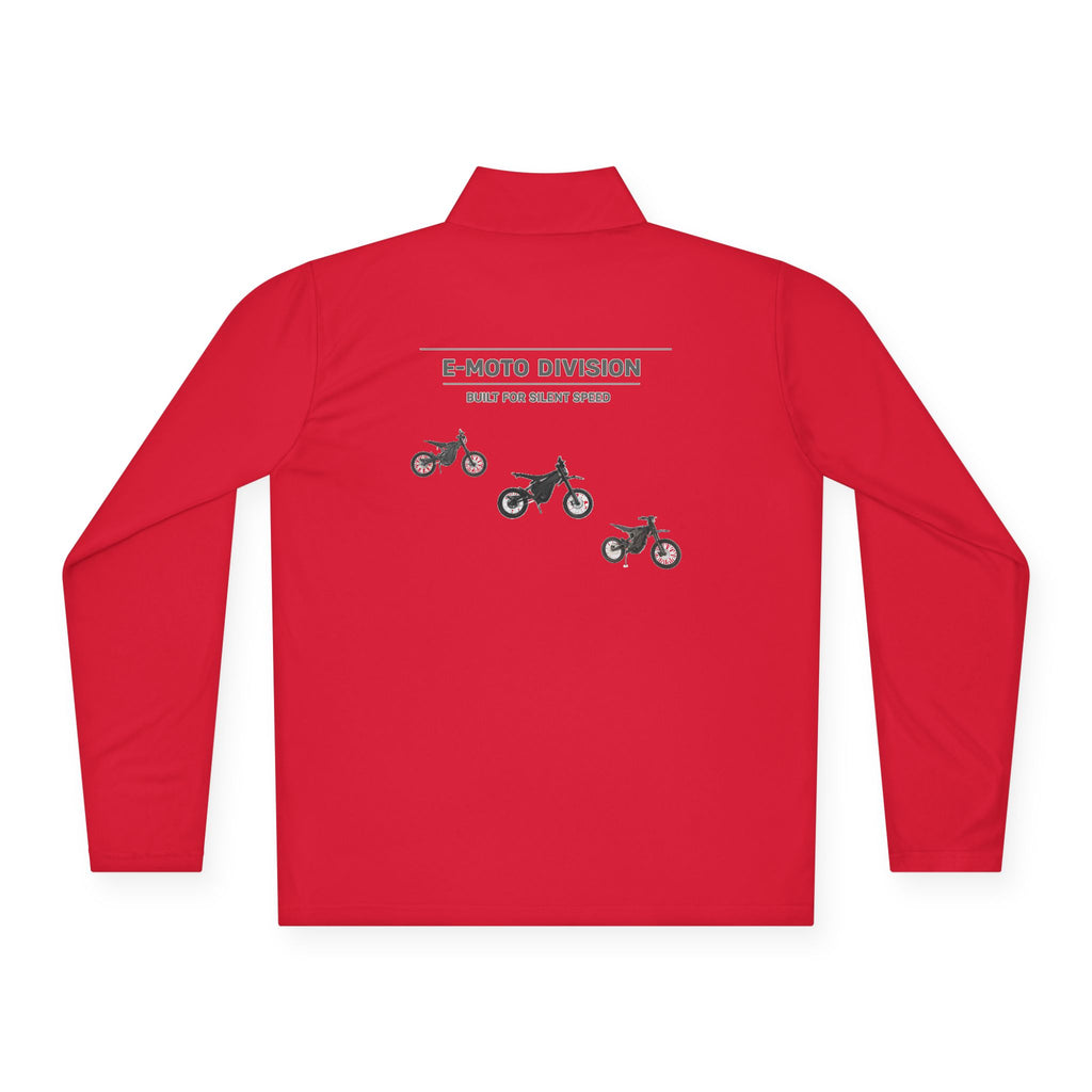 Quarter-Zip Pullover — E-Moto Division Graphic