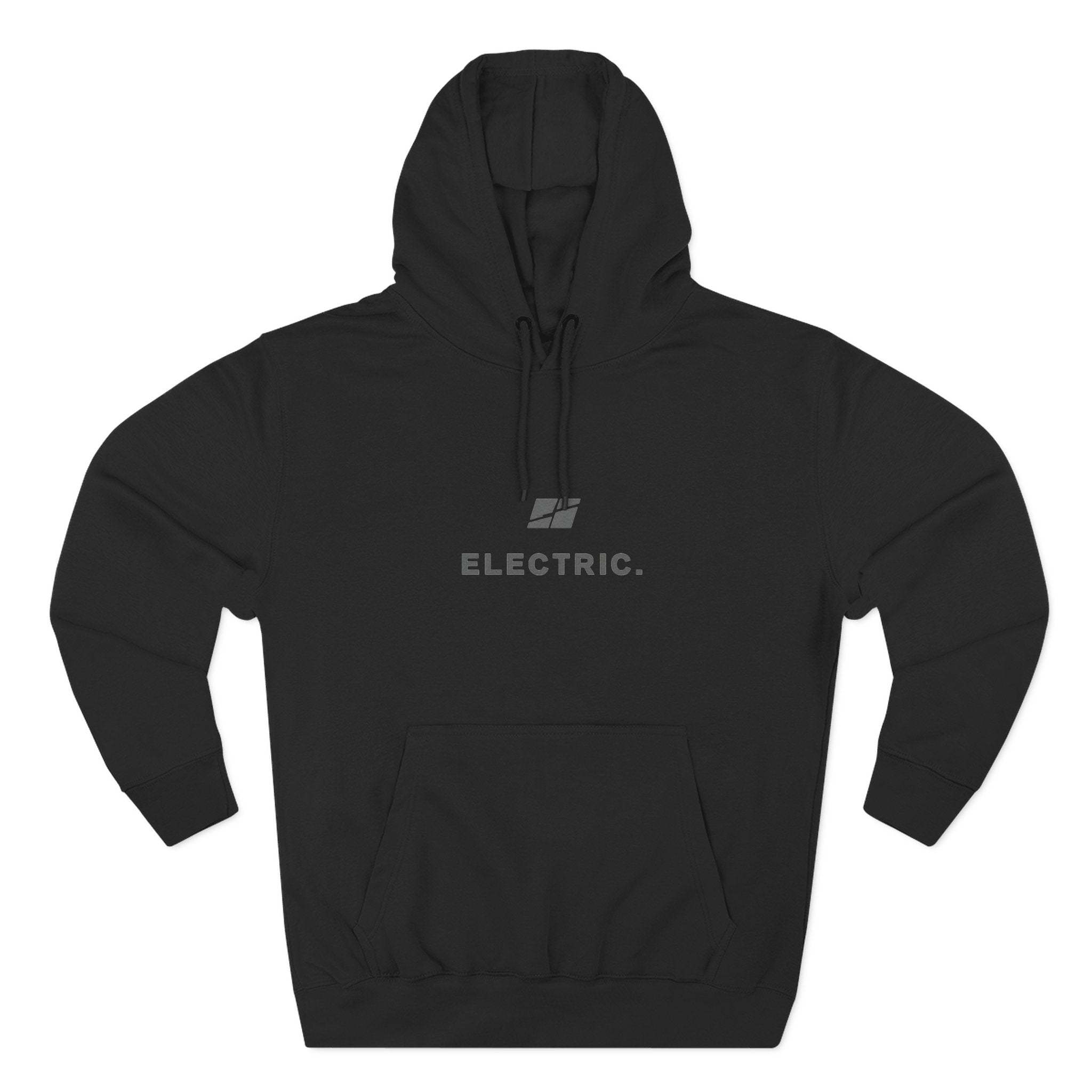 Electric Hoodie — Minimal E‑Moto Division Fleece Hoodie (No Bikes)