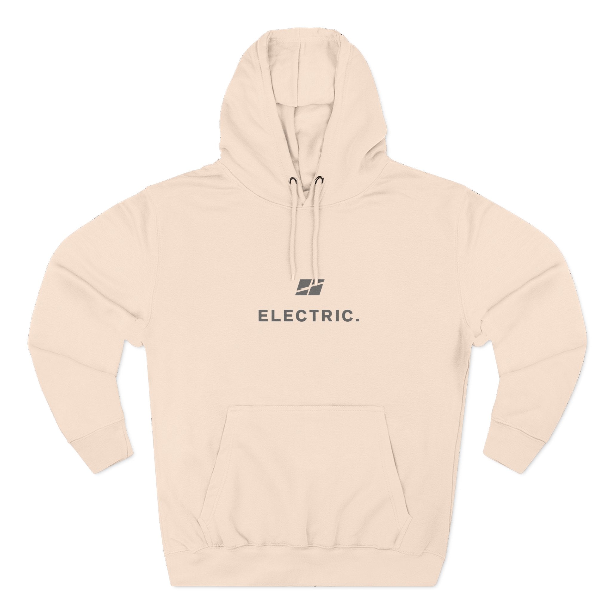 Electric Hoodie — Minimal E‑Moto Division Fleece Hoodie (No Bikes)